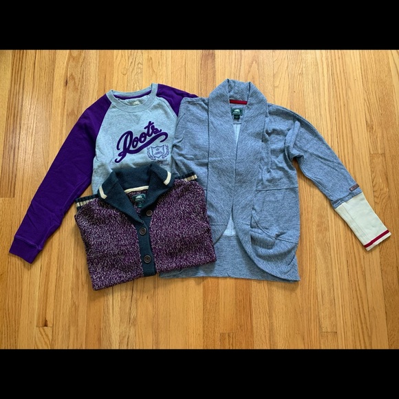 Roots Sweatshirt Sweater Cardigan Bundle - Picture 1 of 16